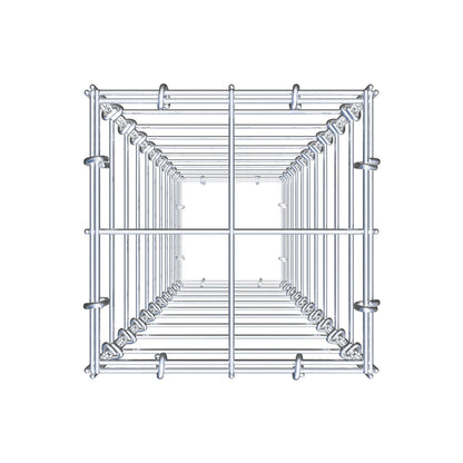 Schanskorf 100 cm x 20 cm x 20 cm (L x H x D), maaswijdte 10 cm x 10 cm, C-ring