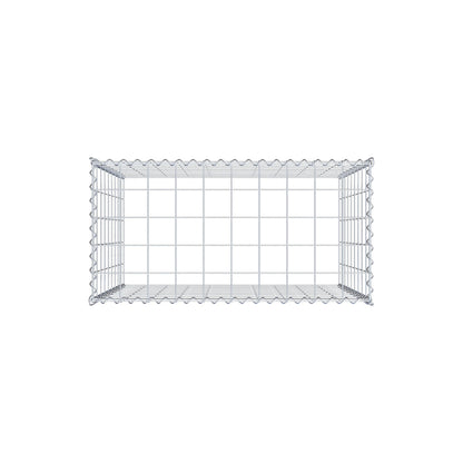Gabbione aggiuntivo tipo 3 100 cm x 90 cm x 50 cm (L x H x P), maglia 10 cm x 10 cm, spirale