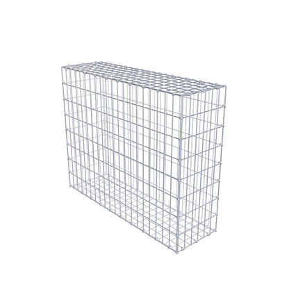 Gabion 100 cm x 80 cm x 30 cm (L x H x D), maskestørrelse 5 cm x 10 cm, C-ring