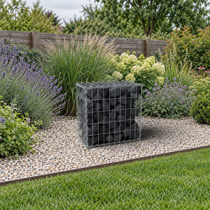 Schanskorf 50 cm x 50 cm x 30 cm (L x H x D), maaswijdte 5 cm x 10 cm, spiraal