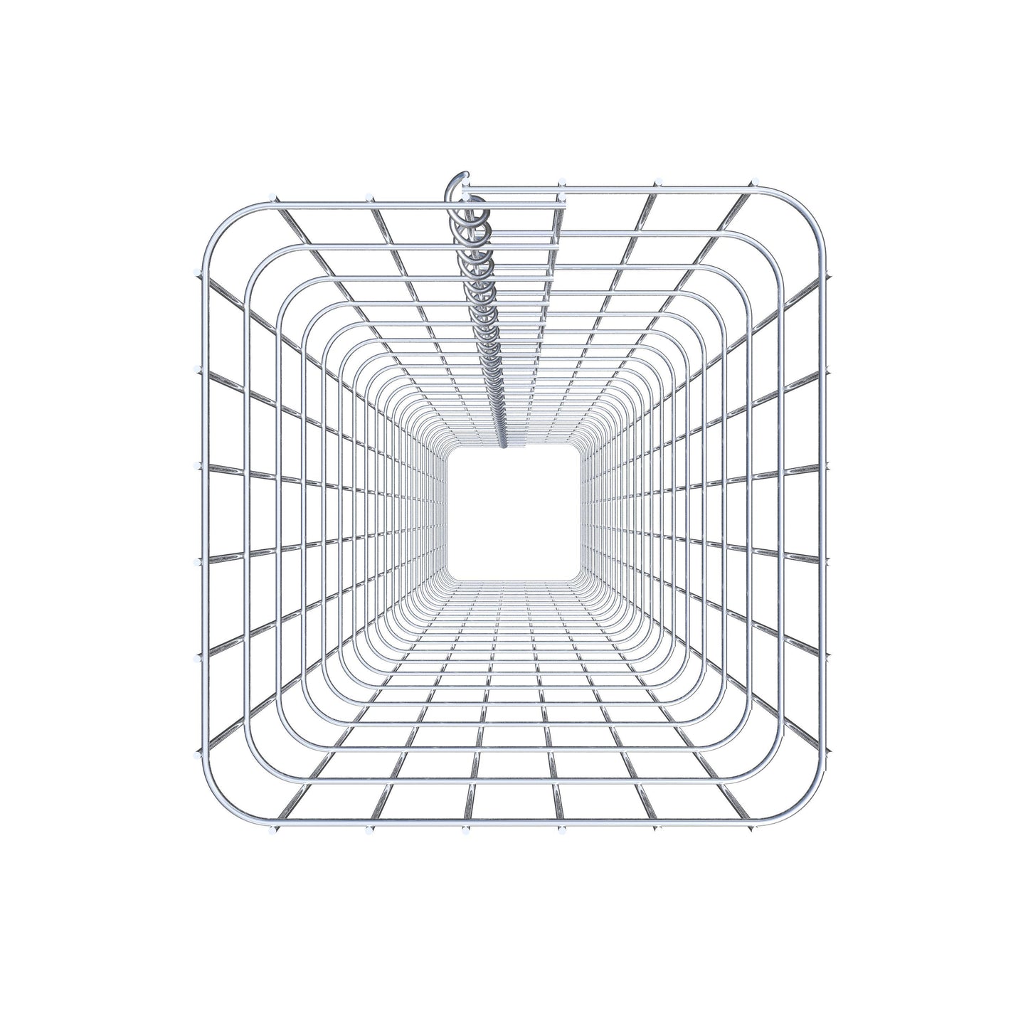 Colonne de gabion carrée 32 cm x 32 cm, 230 cm de hauteur, MW 5 cm x 10 cm