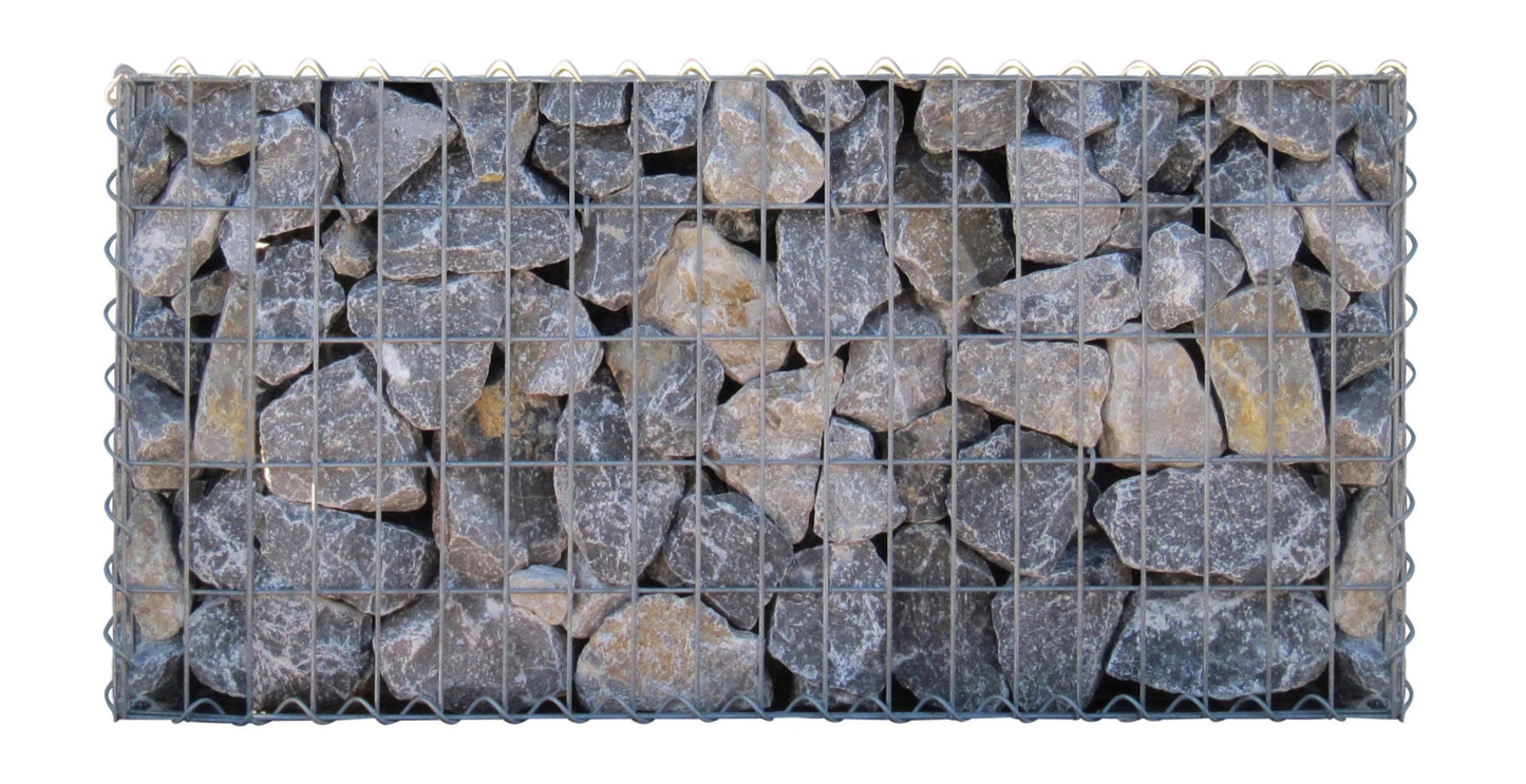 Schanskorf 100 cm x 40 cm x 50 cm (L x H x D), maaswijdte 5 cm x 10 cm, spiraalvormig