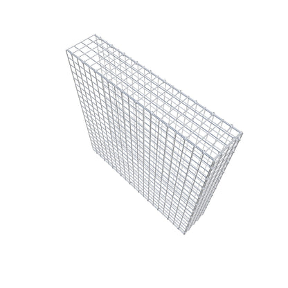 Bevestigbare schanskorf type 2 100 cm x 100 cm x 20 cm (L x H x D), maaswijdte 5 cm x 5 cm, C-ring