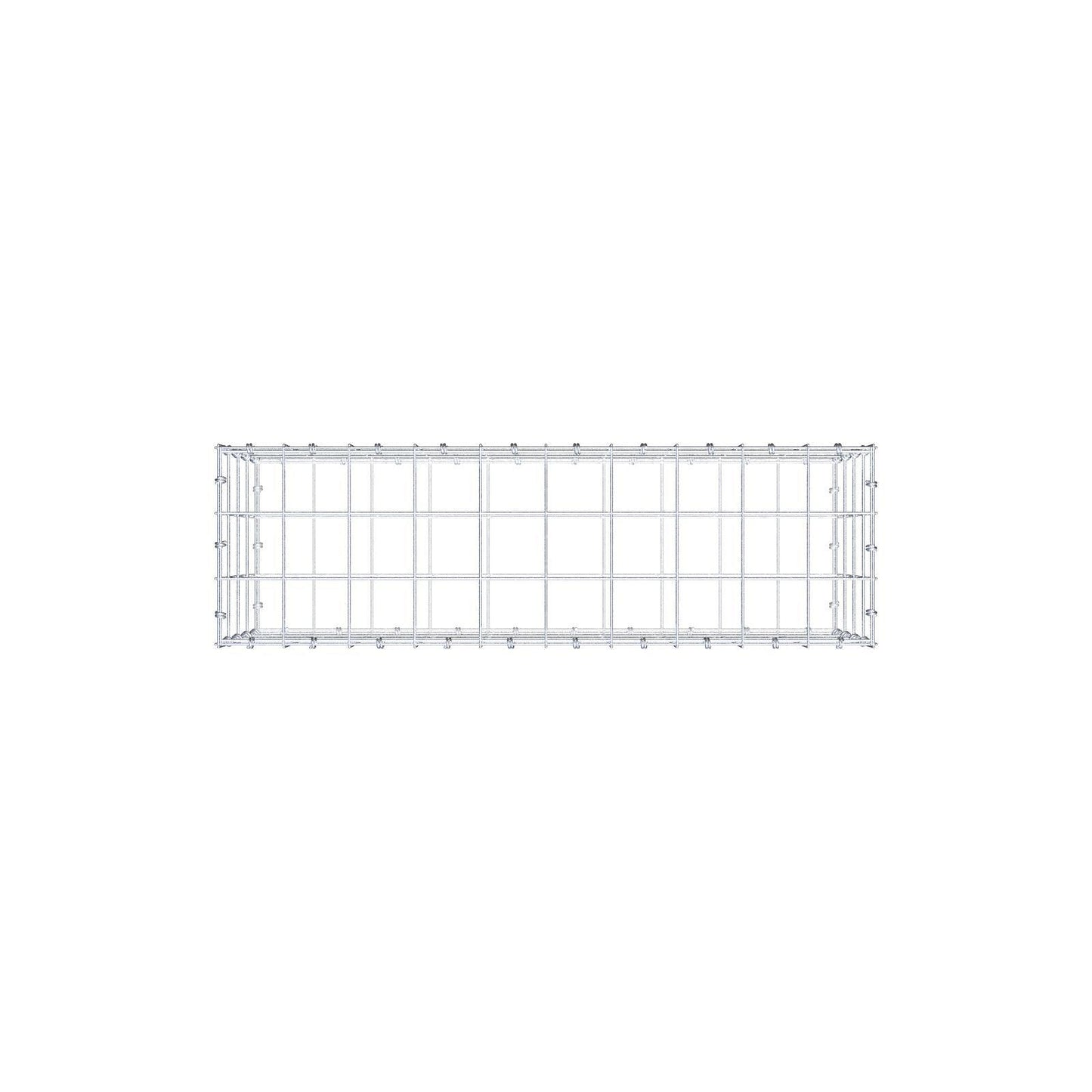 Gabion 100 cm x 40 cm x 30 cm (L x H x D), mesh size 10 x 10 cm, spiral ring
