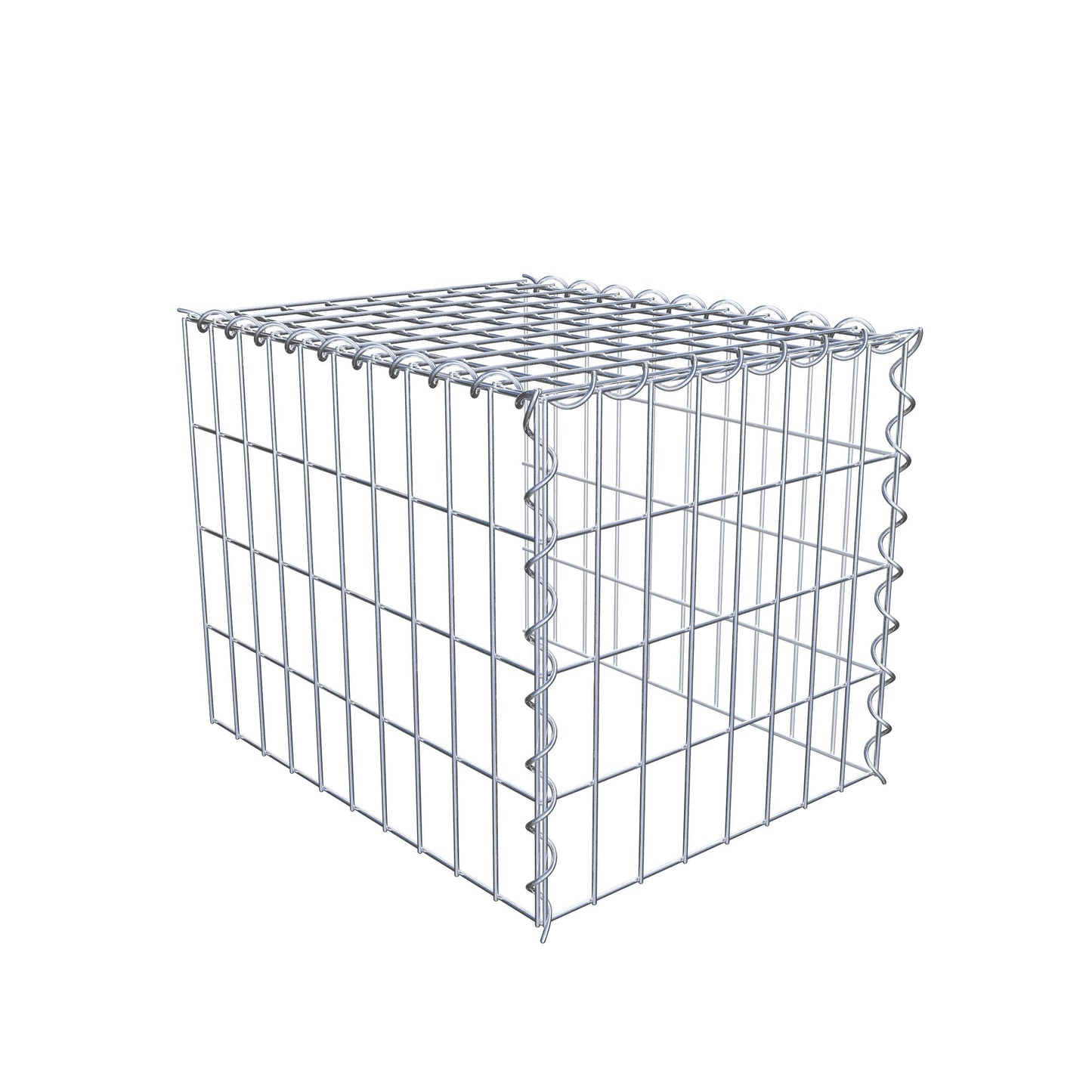 Gabião tipo 4 50 cm x 40 cm x 40 cm (C x A x P), malhagem 5 cm x 10 cm, espiral