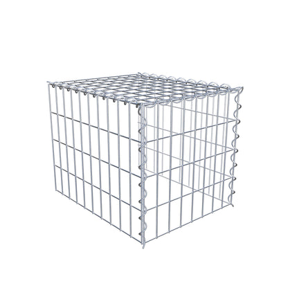 Gabião tipo 4 50 cm x 40 cm x 40 cm (C x A x P), malhagem 5 cm x 10 cm, espiral