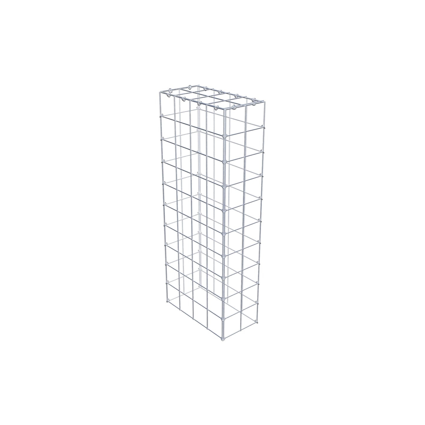 Monteret gabion type 3 100 cm x 40 cm x 20 cm (L x H x D), maskestørrelse 10 cm x 10 cm, C-ring