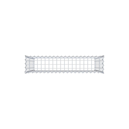 Gabion rapporté type 3 100 cm x 90 cm x 20 cm (L x H x P), mailles 5 cm x 10 cm, spirale