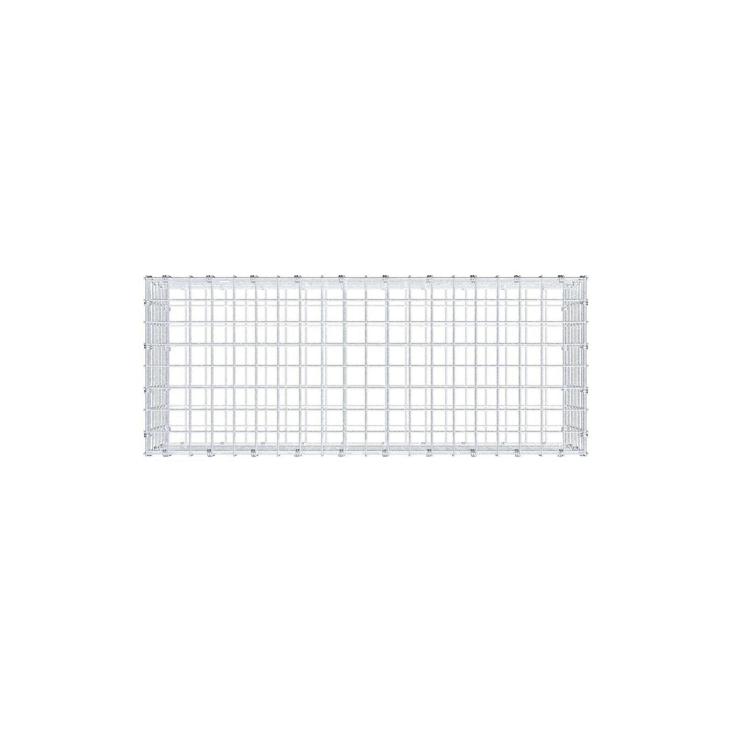 Gabião 100 cm x 30 cm x 40 cm (C x A x P), malhagem 5 x 5 cm, anel espiral