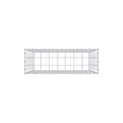 Gabion 100 cm x 90 cm x 30 cm (L x H x D), maskestørrelse 10 cm x 10 cm, C-ring