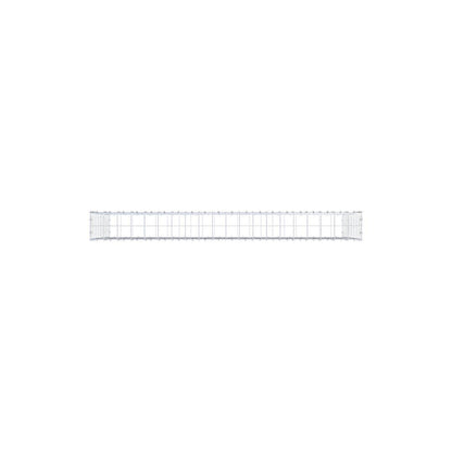 Gabion 200 cm x 100 cm x 20 cm (L x H x D), mesh size 10 x 10 cm, spiral ring