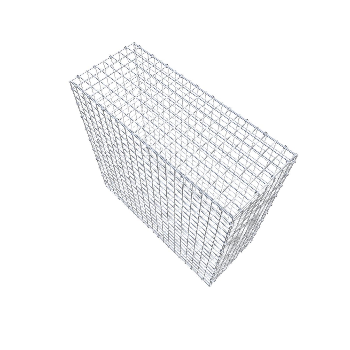 Gabion 100 cm x 100 cm x 40 cm (L x H x D), maskstorlek 5 x 5 cm, spiralring