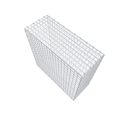 Gabion 100 cm x 100 cm x 40 cm (L x H x D), maskstorlek 5 x 5 cm, spiralring
