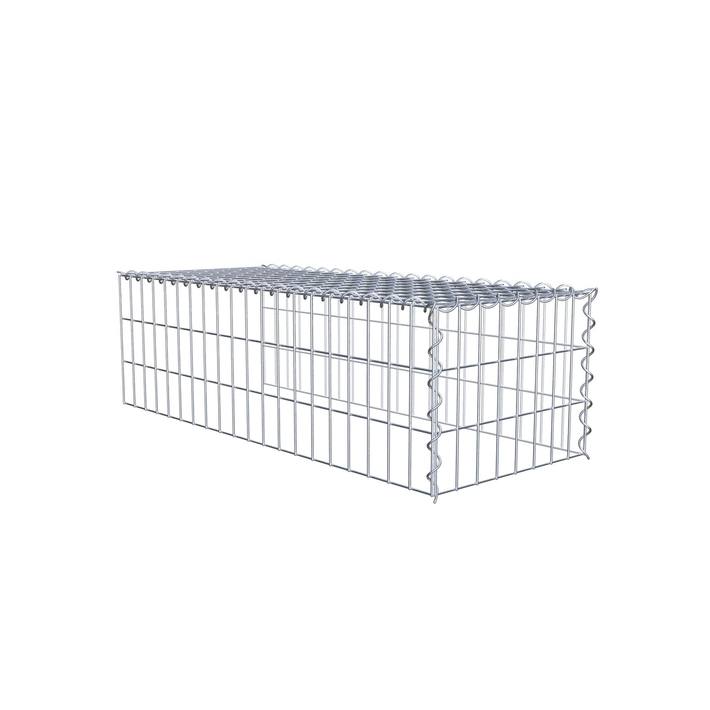 Add-on schanskorf type 4 100 cm x 30 cm x 40 cm (L x H x D), maaswijdte 5 cm x 10 cm, spiraalvormig