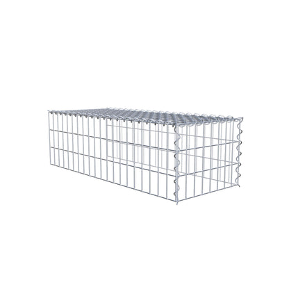 Add-on schanskorf type 4 100 cm x 30 cm x 40 cm (L x H x D), maaswijdte 5 cm x 10 cm, spiraalvormig