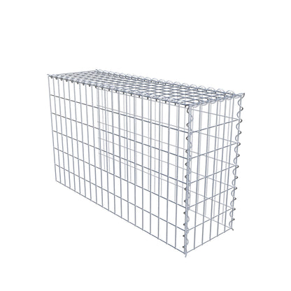 Gabion rapporté type 4 100 cm x 60 cm x 30 cm (L x H x P), mailles 5 cm x 10 cm, spirale