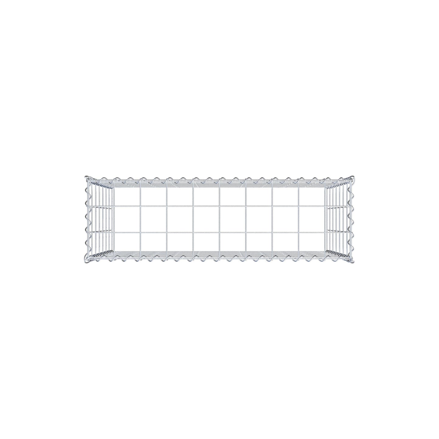 Opvokset gabion type 3 100 cm x 70 cm x 30 cm (L x H x D), maskestørrelse 10 cm x 10 cm, spiral