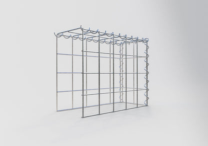 Gabbione aggiuntivo tipo 4 50 cm x 40 cm x 20 cm (L x H x P), dimensione maglia 10 cm x 10 cm, a spirale