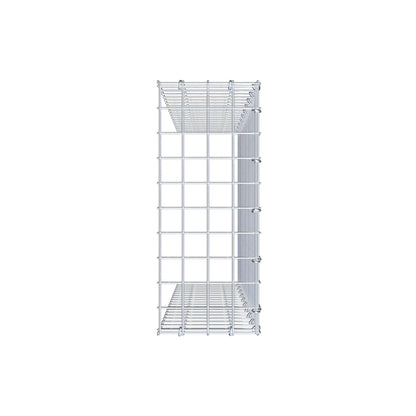 Type 4 oplegkorf 100 cm x 20 cm x 50 cm (L x H x D), maaswijdte 5 cm x 5 cm, C-ring