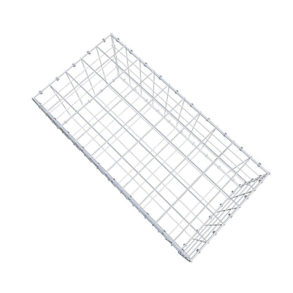Gabion 100 cm x 40 cm x 50 cm (L x H x D), maskstorlek 10 x 10 cm, spiralring