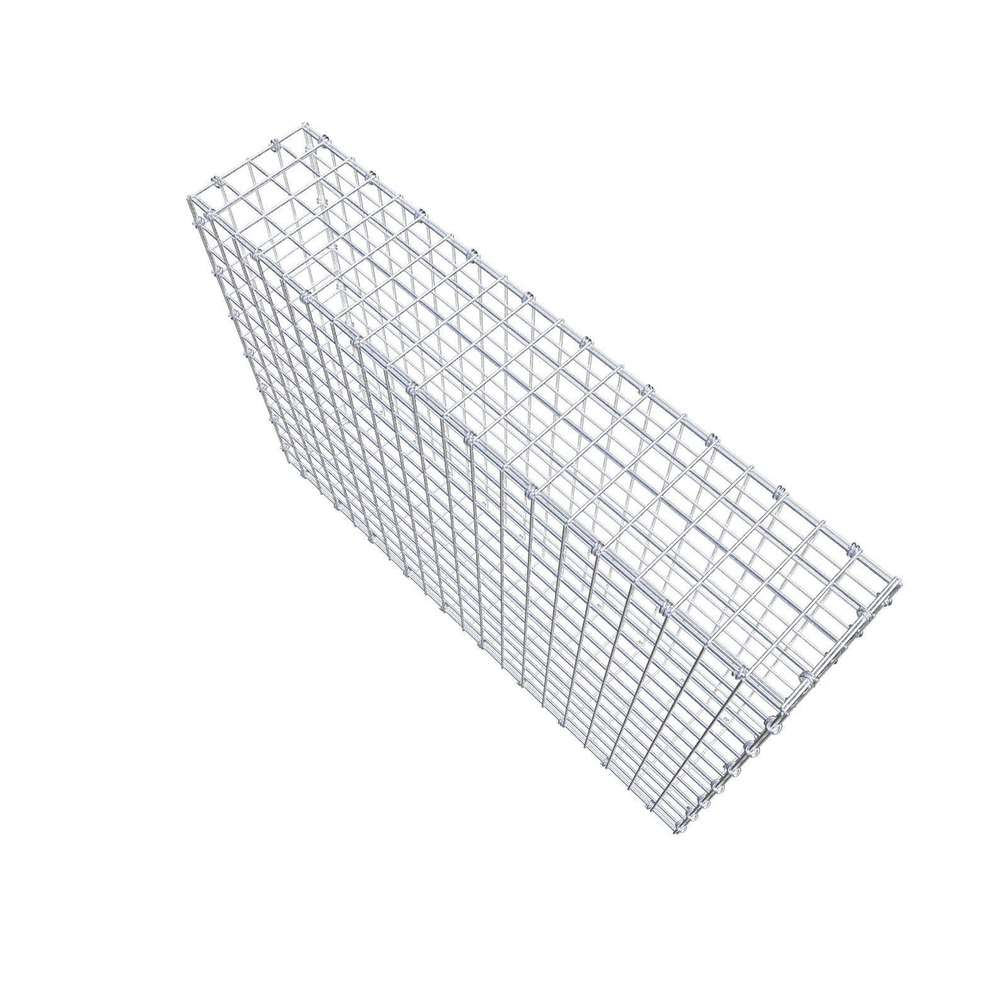 Schanskorf 100 cm x 70 cm x 20 cm (L x H x D), maaswijdte 5 x 5 cm, spiraalring