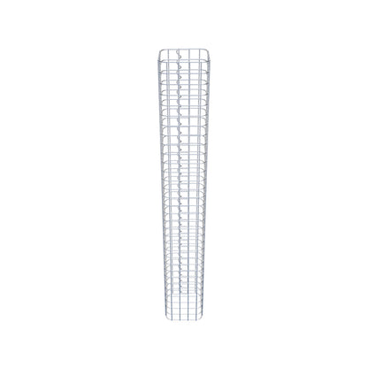 Schanskorfzuil, vierkant 22 cm x 22 cm, 160 cm hoog, MW 5 cm x 5 cm