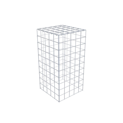 Type 3 oplegkorf 100 cm x 50 cm x 50 cm (L x H x D), maaswijdte 10 cm x 10 cm, C-ring