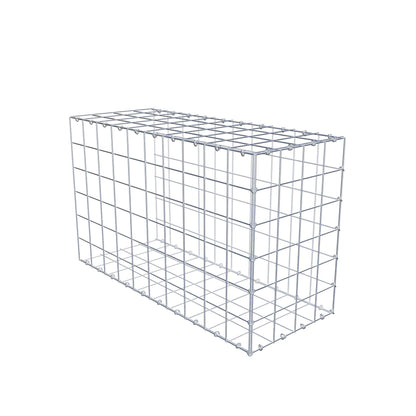 Type 2 oplegkorf 100 cm x 60 cm x 40 cm (L x H x D), maaswijdte 10 cm x 10 cm, C-ring