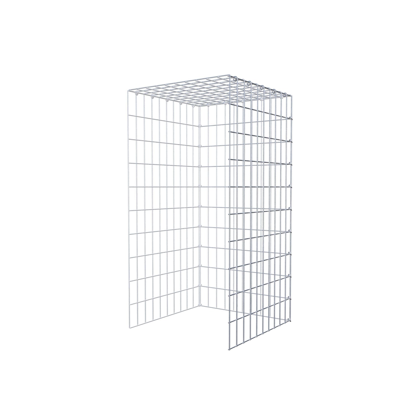 Opbouw schanskorf type 4 100 cm x 50 cm x 50 cm (L x H x D), maaswijdte 5 cm x 10 cm, C-ring