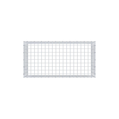 Mounted gabion type 3 100 cm x 40 cm x 50 cm (L x H x D), mesh size 5 cm x 5 cm, C-ring