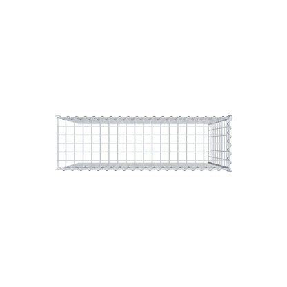 Gabion rapporté type 4 100 cm x 100 cm x 30 cm (L x H x P), mailles 5 cm x 10 cm, spirale