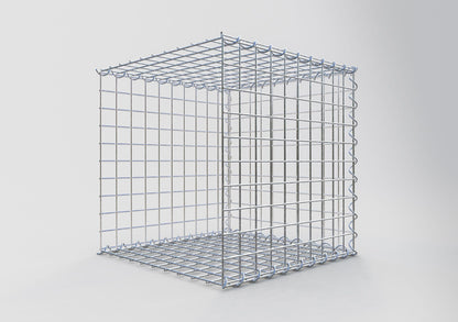 Aangegroeide schanskorf type 2 50 cm x 50 cm x 50 cm (L x H x D), maaswijdte 5 cm x 5 cm, spiraal