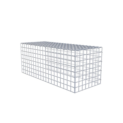 Add-on schanskorf type 4 100 cm x 40 cm x 40 cm (L x H x D), maaswijdte 5 cm x 5 cm, C-ring