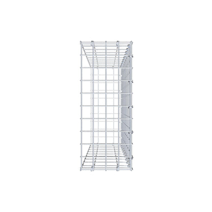 Monteret gabion type 2 100 cm x 20 cm x 50 cm, maskestørrelse 5 cm x 10 cm, C-ring