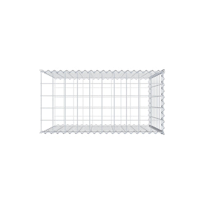 Gabbione aggiuntivo tipo 2 100 cm x 90 cm x 50 cm (L x H x P), dimensione maglia 10 cm x 10 cm, a spirale