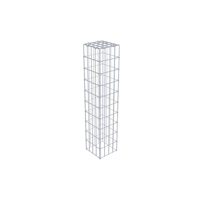 Type 3 oplegkorf 100 cm x 20 cm x 20 cm (L x H x D), maaswijdte 5 cm x 10 cm, C-ring