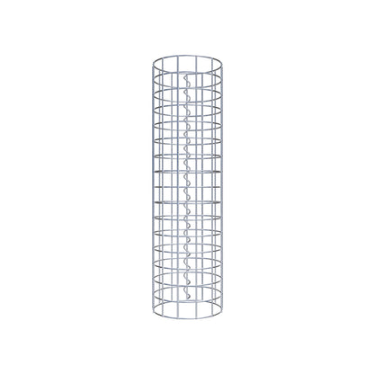 Coluna de gabião redonda 22 cm de diâmetro, 80 cm de altura, malhagem 5 cm x 5 cm