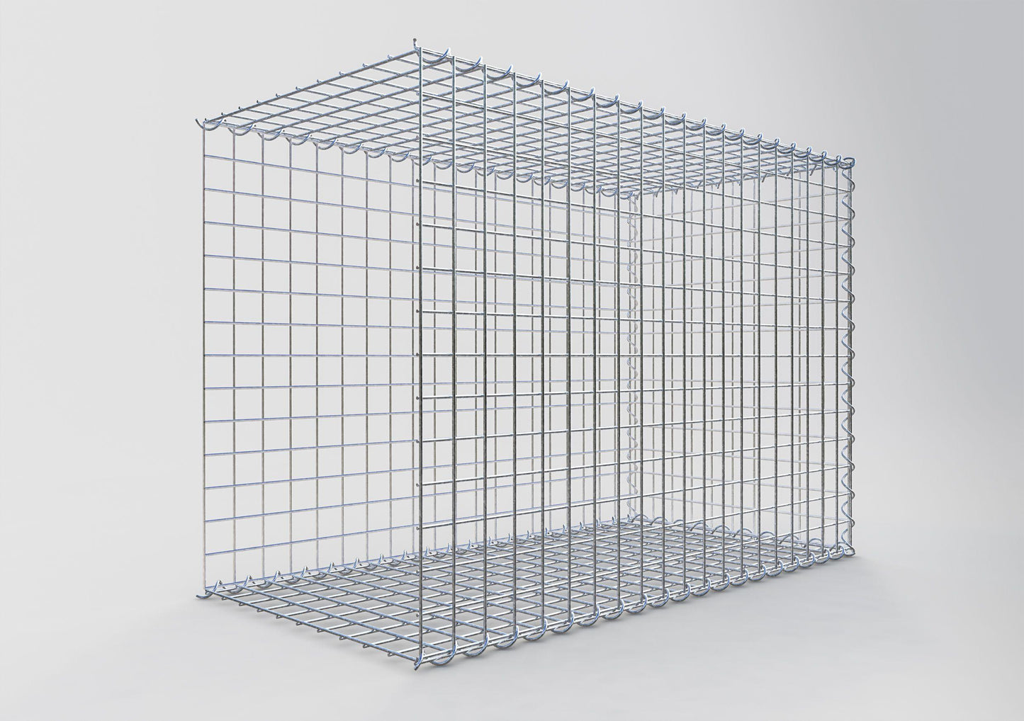 Add-on schanskorf type 2 100 cm x 70 cm x 50 cm (L x H x D), maaswijdte 5 cm x 5 cm, spiraalvormig