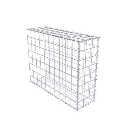 Opvokset gabion type 2 100 cm x 80 cm x 30 cm (L x H x D), maskestørrelse 10 cm x 10 cm, spiral