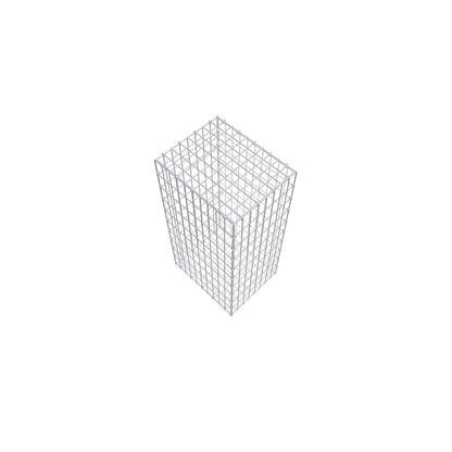 Gavión 100 cm x 50 cm x 40 cm (L x A x P), luz de malla 5 cm x 10 cm, anillo en C