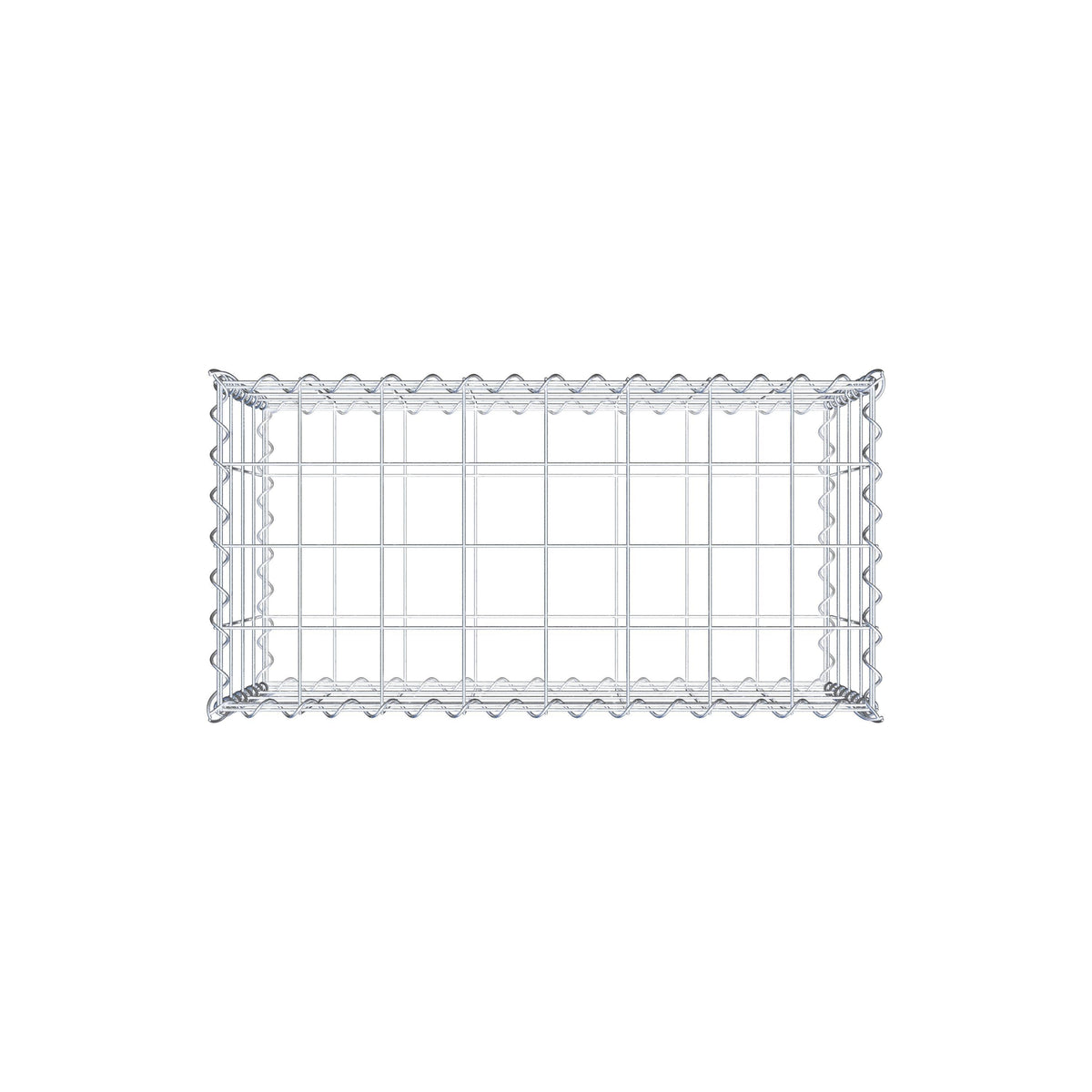 Gabion 80 cm x 40 cm x 40 cm (L x H x P), mailles 10 cm x 10 cm, spirale
