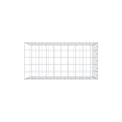 Bevestigbare schanskorf type 2 100 cm x 50 cm x 50 cm (L x H x D), maaswijdte 10 cm x 10 cm, C-ring
