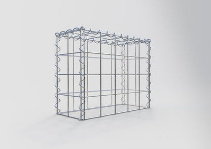 Gabbione aggiuntivo tipo 3 50 cm x 40 cm x 20 cm (L x H x P), dimensione maglia 10 cm x 10 cm, a spirale