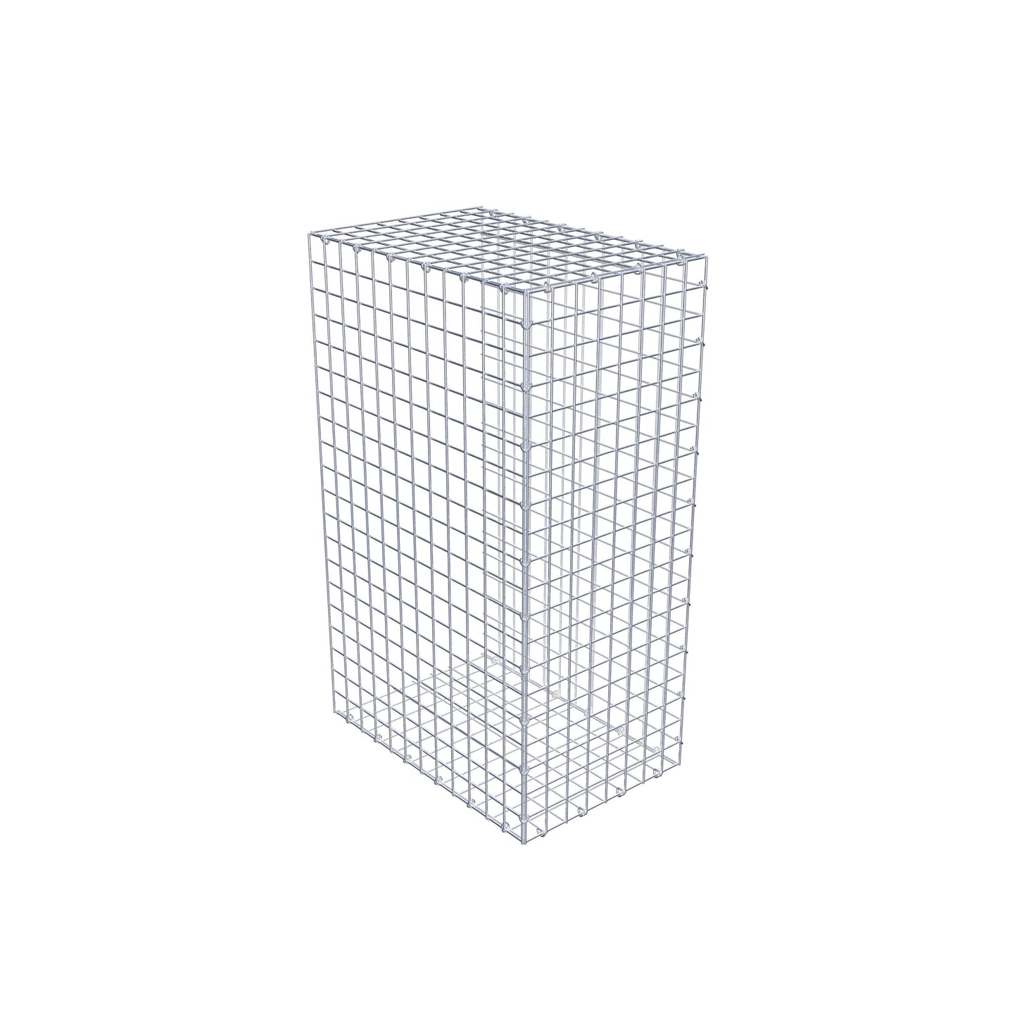 Type 2 oplegkorf 100 cm x 60 cm x 40 cm (L x H x D), maaswijdte 5 cm x 5 cm, C-ring