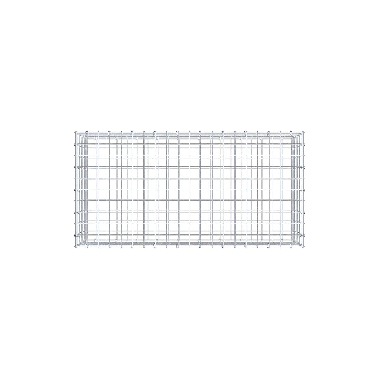 Gabion 100 cm x 30 cm x 50 cm (L x H x D), maskestørrelse 5 cm x 5 cm, C-ring