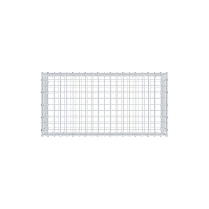 Gabion 100 cm x 30 cm x 50 cm (L x H x D), maskestørrelse 5 cm x 5 cm, C-ring