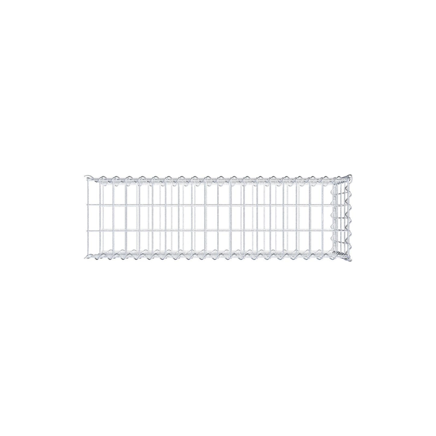 Aangegroeide schanskorf type 2 100 cm x 40 cm x 30 cm (L x H x D), maaswijdte 5 cm x 10 cm, spiraal