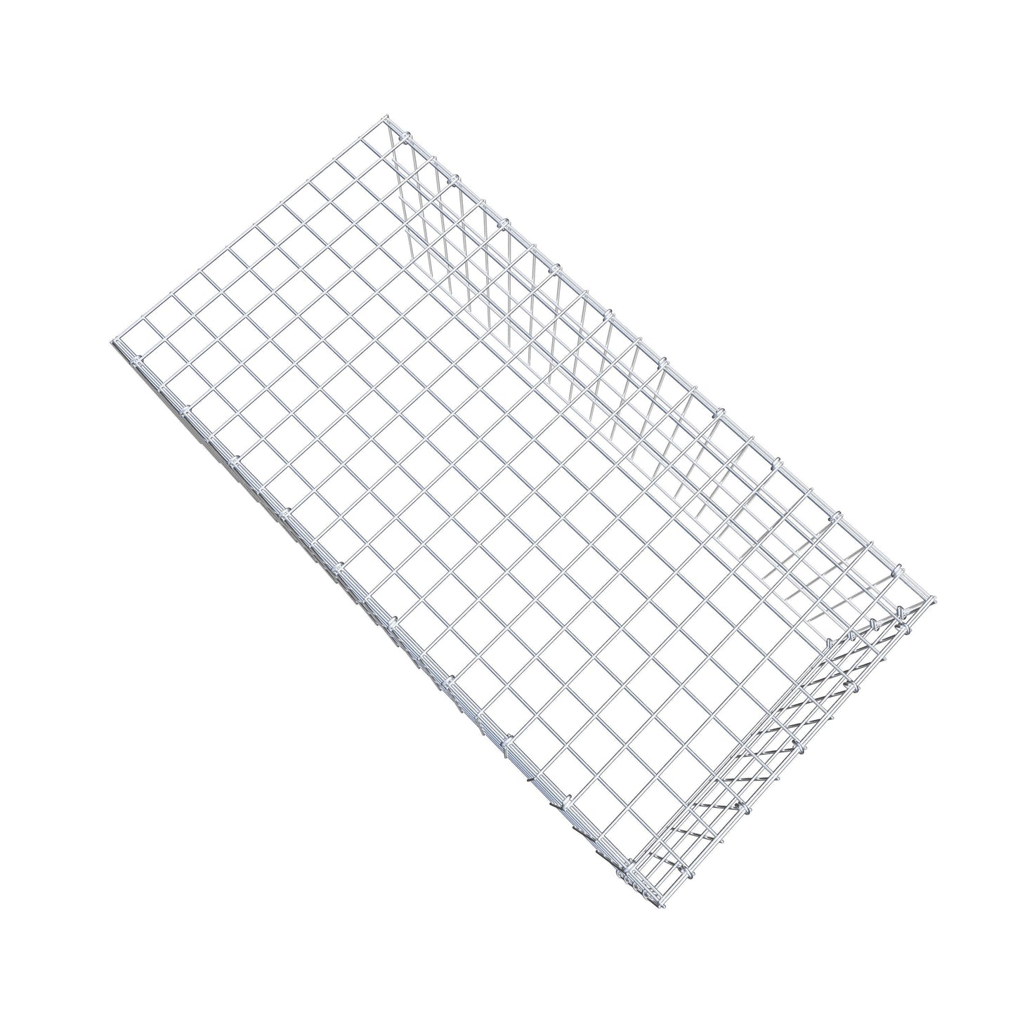 Opzetpaal type 4 100 cm x 40 cm x 50 cm (L x H x D), maaswijdte 5 cm x 10 cm, C-ring
