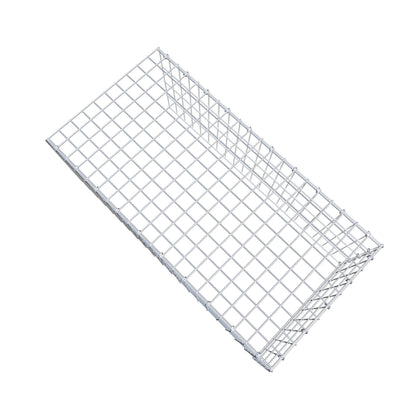 Opzetpaal type 4 100 cm x 40 cm x 50 cm (L x H x D), maaswijdte 5 cm x 10 cm, C-ring