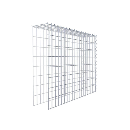 Gabião tipo 4 100 cm x 80 cm x 20 cm (C x A x P), malhagem 5 cm x 10 cm, espiral